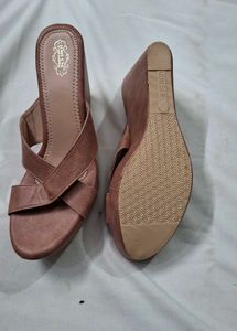 Stylish Brown Wedge Sandals