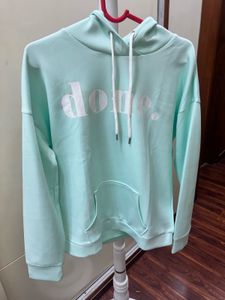Pastel Mint "Done" Graphic Hoodie