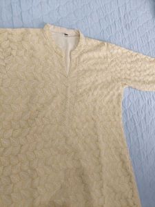 Elegant Yellow Embroidered Kurta