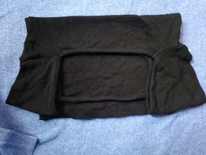 Black Casual Deep Square Neck Top