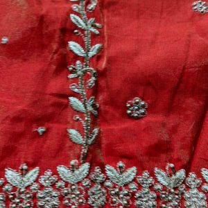 *Rust Red Tissue Shimmer party wearSuit , dress ma