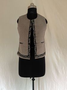 Embroidered Grey Ethnic Himachali  Waistcoat