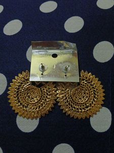 Golden Floral Earrings