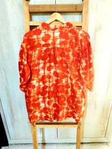 Vibrant Printed Casual Top Size-44
