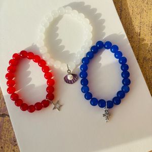 Set of 3 Charm Bracelets