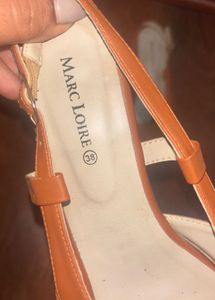 Marc Loire Peep-Toe Slingback Heels