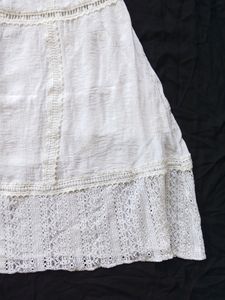 White Flared Dress