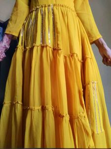 Yellow Tiered Maxi Dress
