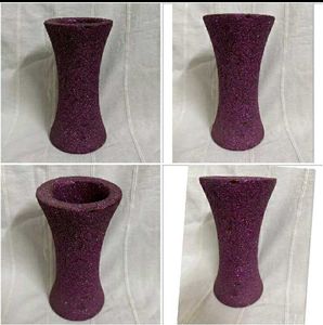 Red &amp; Purple Glitter Vase (Set of 2)
