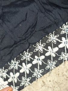 Black Embroidered Kurta Set