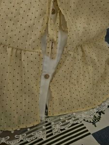 Cute Polka Dot Peplum Top