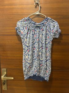 Bohemian Floral Print Top