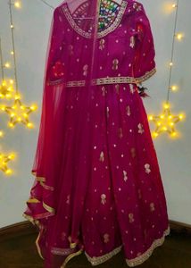 Elegant Pink Kurta Set with Dupatta