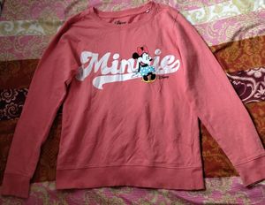 Cute Minnie Mouse Graphic Sweatshirt