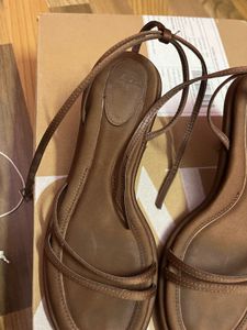 Brown Strappy Block Heel Sandals 🤎 | Elegant Part