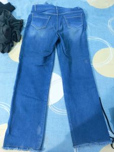 Women's Blue Wide Leg Jeans