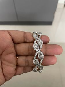 American Diamond Wave Bangles