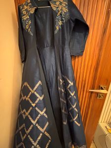 Elegant Blue Ethnic Gown