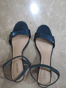 Mochi Shiny Blue Mirror Heels