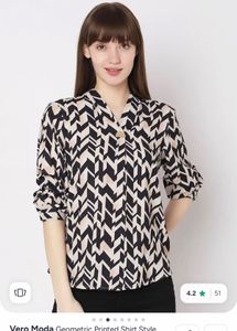 Vero Moda Geometric Print Shirt