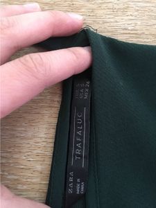Zara Trafaluc Top In Dark Green