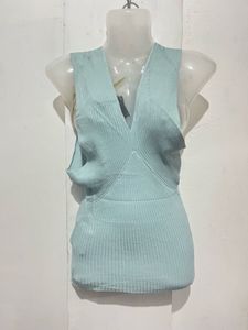 Ribbed Halter Neck Top