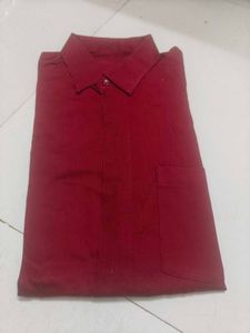 Classic Red Button-Down Shirt