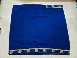 plain saree and simple border with blous