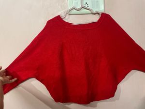 Lady in Red Unique Graphic Print Swe
