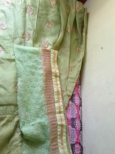 Light Green Embroidered Kurta Set