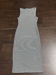 Striped Sleeveless Maxi Dress