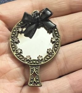 Vintage Hand mirror Pendant