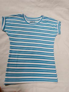 Striped Yellow T-Shirt Size- S, M,L ,Xl