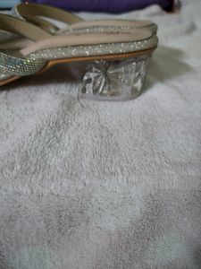 Sparkly Silver Heels