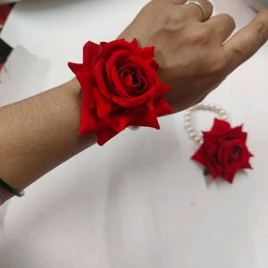 rose pearl gajra bracelet