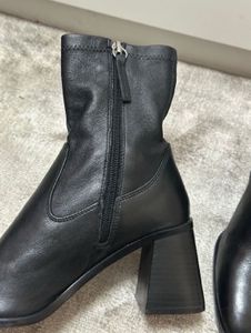 Zara leather ankle boots