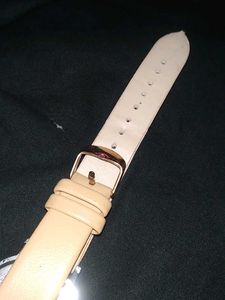 Stylish Cream Strap Watch ( Not Working)