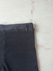 Pleated Black Shorts