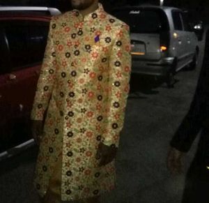 only 1 Time used Floral Sherwani
