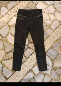 Chic Black Zip Detail Pants