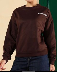 Brown SHEIN Missguided Sweatshirt