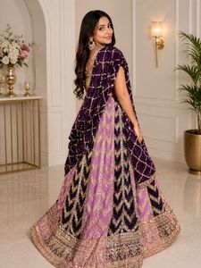 Designer Purple &amp; Lavender Lehenga Choli