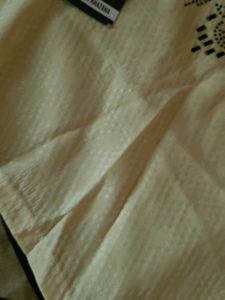 Elegant Cream Embroidered Kurta