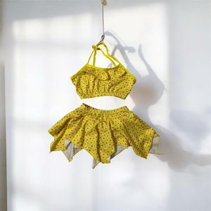Cute Yellow Polka Dot Swimsuit(1.5 to 2.5Years)