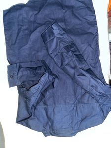 Men's Navy Blue Formal Shirt for small children’s