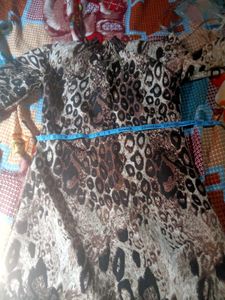 Beautiful zebra print girls frock