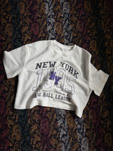 NY1995 Cropped Graphic Tee