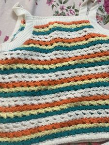 Crochet Knit Top &amp; Shorts Set