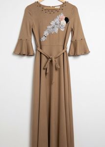 Elegant Brown Maxi Long Dress🧋