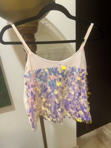 Pink Sequin Top